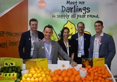 The Darling Group have started this season's avocado export, quality is good and yield is up around 25%. Shaun McKone, Ben Bartlett, Midge Munro, Andrew Darling and Jacob Darling.